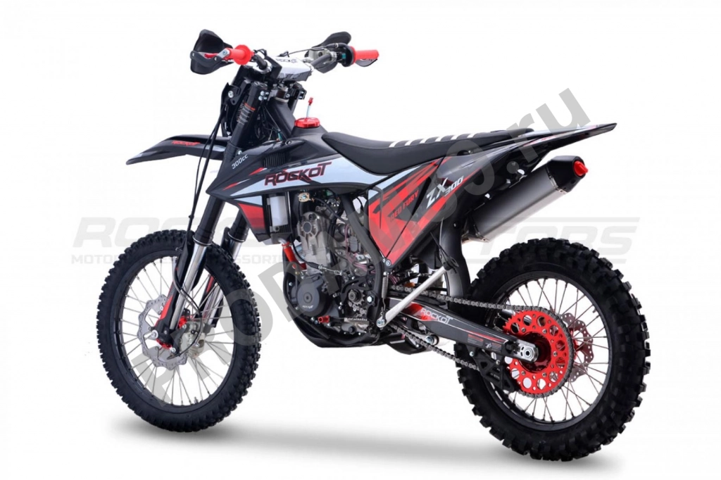 Мотоцикл кроссовый Rockot Motors (Рокот Моторс) ZX300 Red Fury (300сс, 177ММ, 21/18) Version 2022
