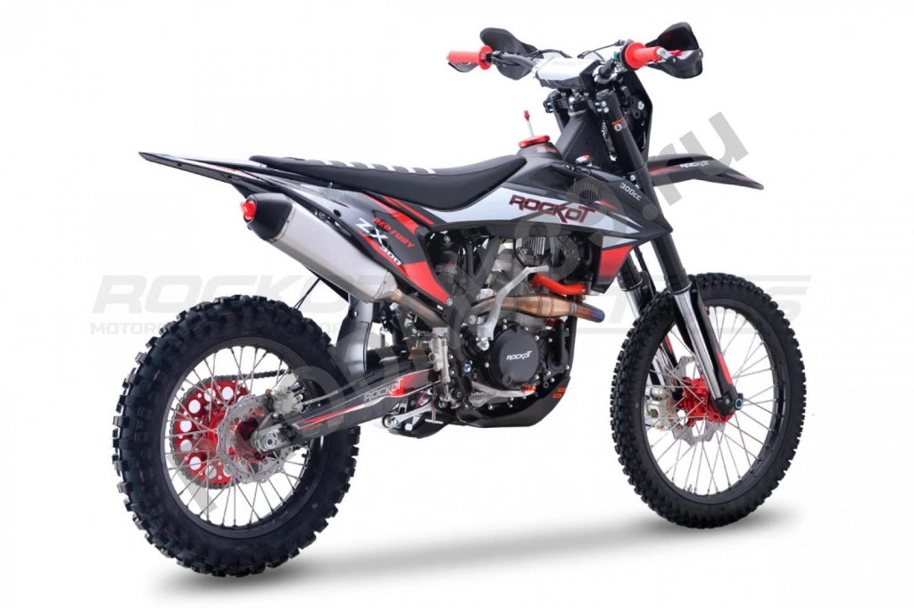 Мотоцикл кроссовый Rockot Motors (Рокот Моторс) ZX300 Red Fury (300сс, 177ММ, 21/18) Version 2022