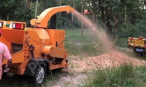 Измельчение веток в щепу