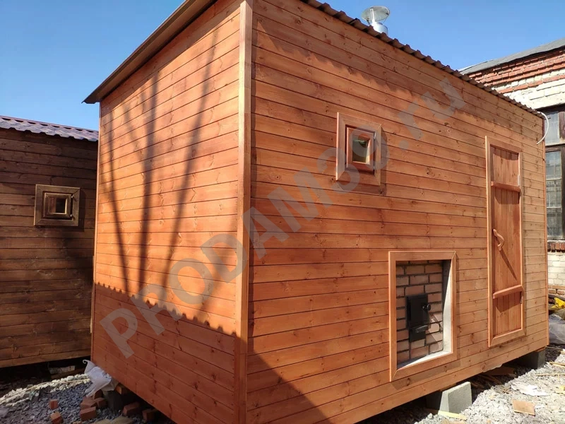 Каркасная баня под ключ, 2х4 м, 8 кв.м