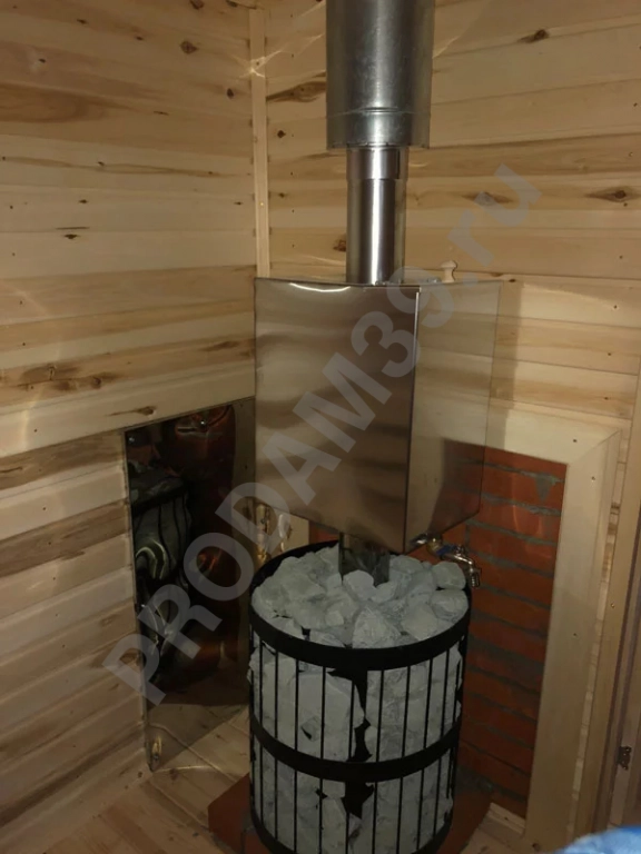 Каркасная баня с крыльцом под ключ, 2х3 м, 6 кв.м