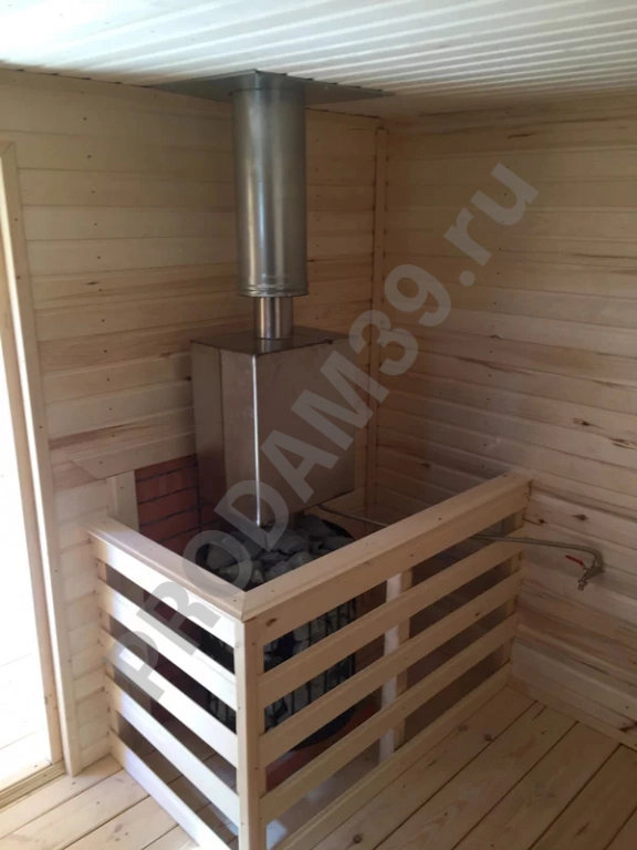 Каркасная баня под ключ, 2х3 м, 6 кв.м