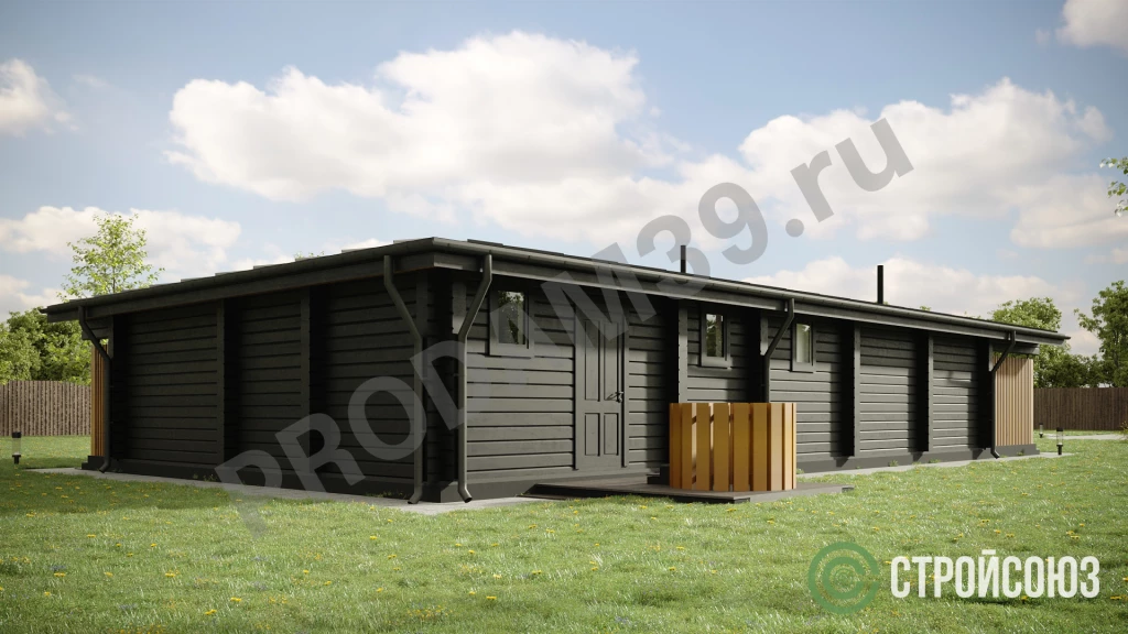 Строительство домов из бруса и бревна, проект 133 кв.м