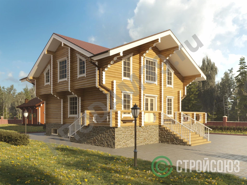 Строительство домов из бруса и бревна, 220 кв.м