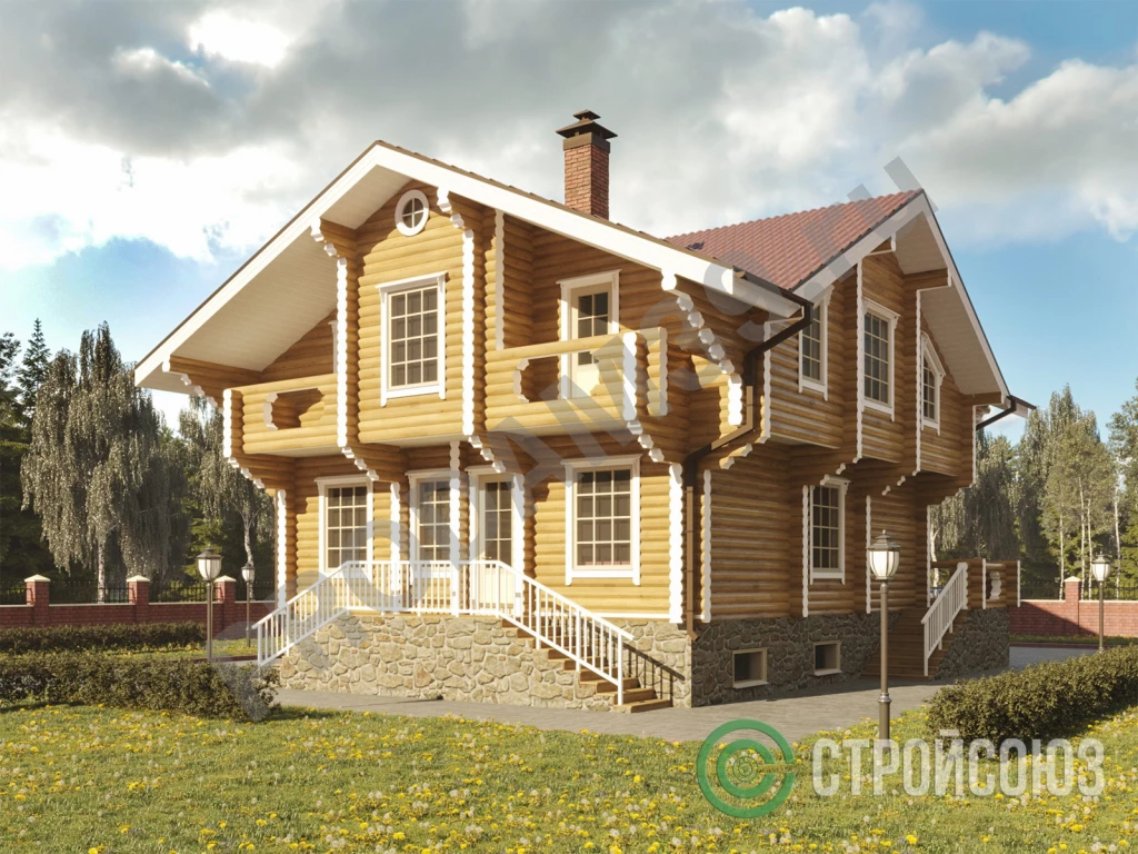 Строительство домов из бруса и бревна, 220 кв.м