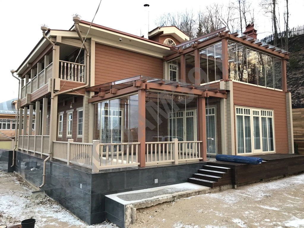 Строительство домов из бруса и бревна, проект 299 кв.м