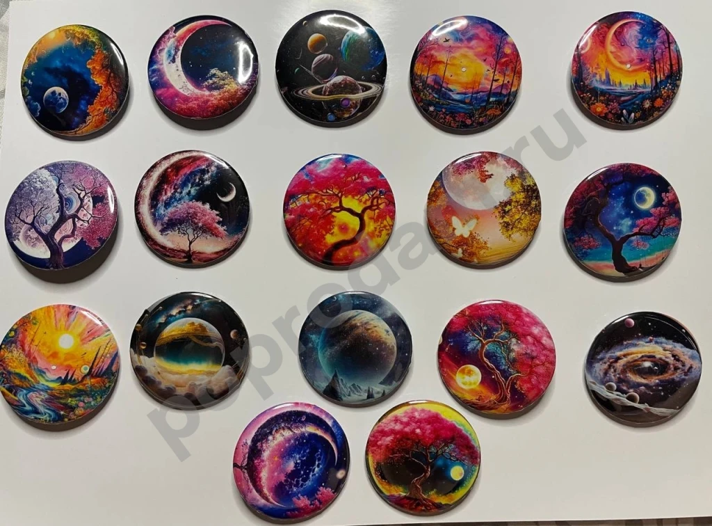 Металлические значки