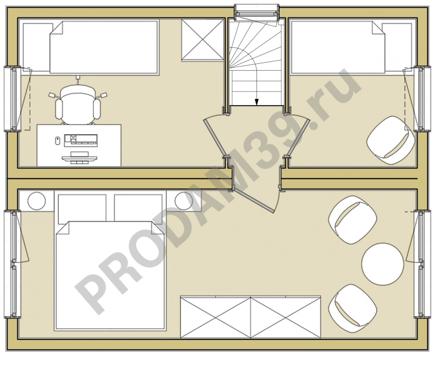 Норвежский дом 60 кв.м с баней
