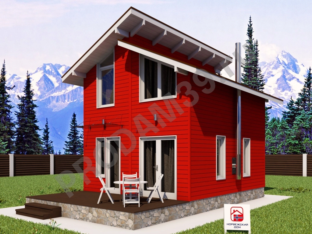 Норвежский дом 60 кв.м