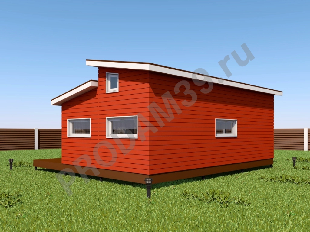 Норвежский дом 52 кв.м с баней