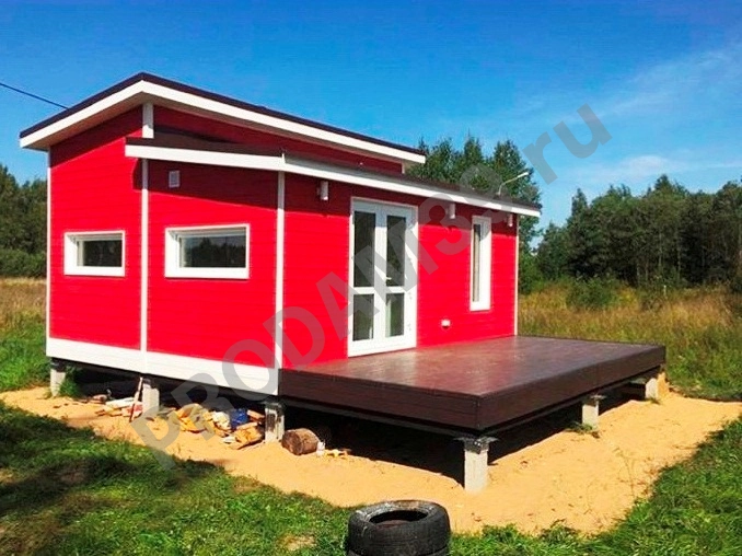 Норвежский дом 33 кв.м с сауной и террасой 15 кв.м