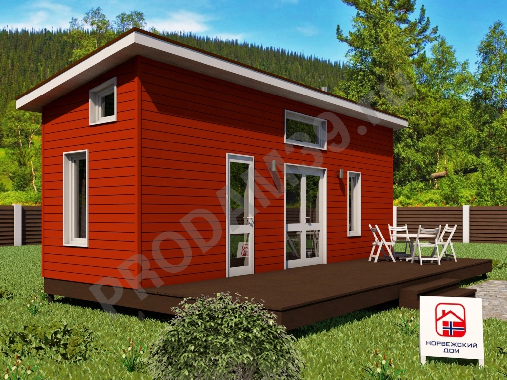 Норвежский дом 29 кв.м. плюс терраса 21 кв.м
