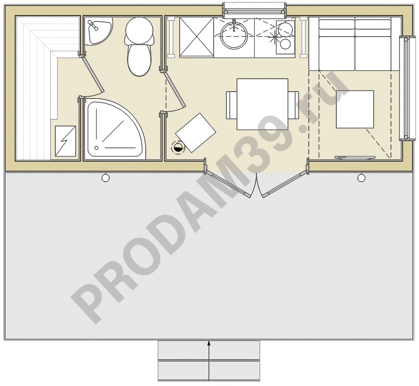 Норвежский дом 21 с сауной
