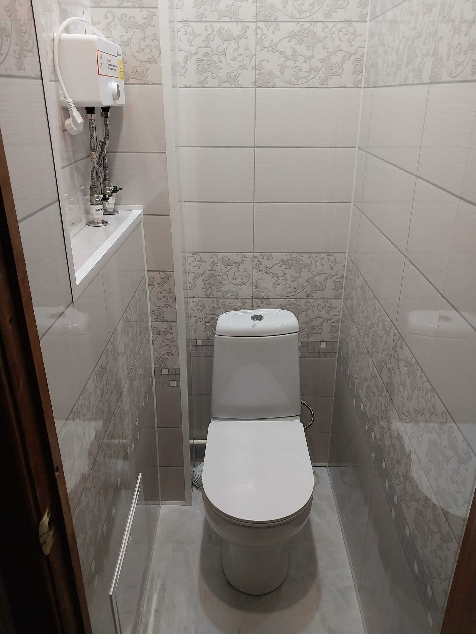 Ремонт ванных комнат, санузлов: туалет панелями (вместе с материалом)