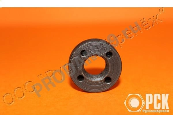 Гайка круглая с отверстиями на торце «под ключ» ГОСТ 6393-73