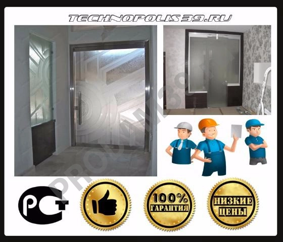 Матирование стекла, пескоструйная обработка