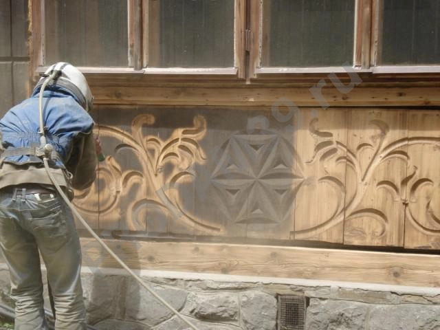 Струйно-абразивная обработка древесины в калининграде