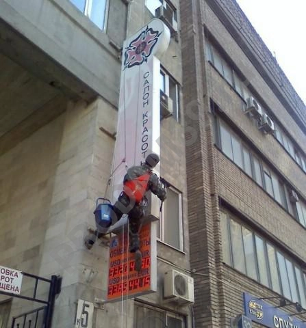 Прочистка, очистка, мойка рекламных конструкций, щитов