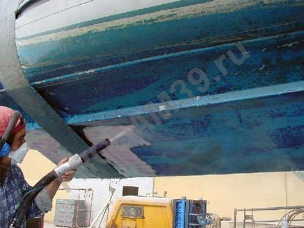 Очистка, удаление краски с корпусов катеров и яхт