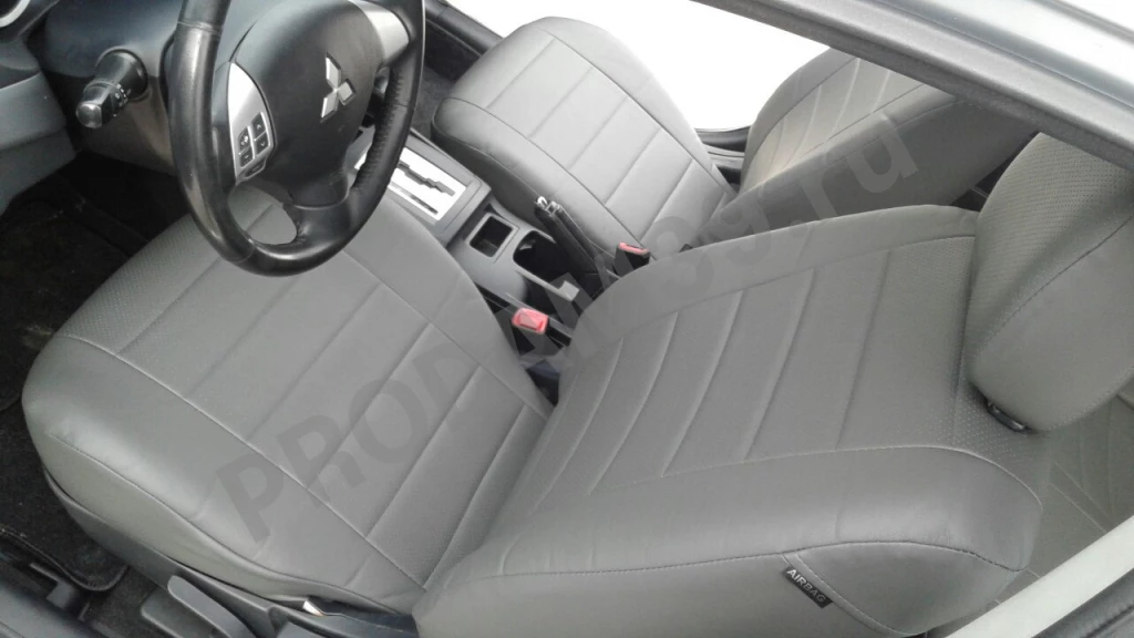 Чехлы Мицубиси из экокожи КЛАССИКА, разные цвета