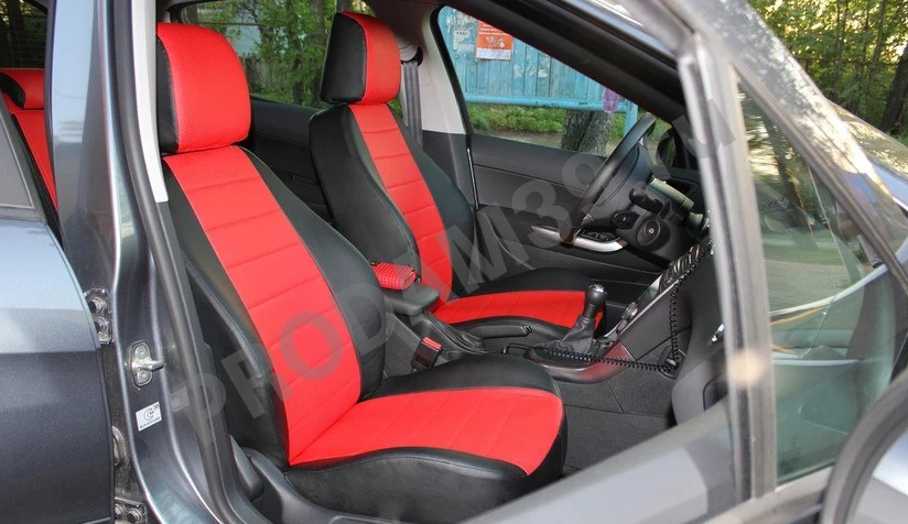 Чехлы Пежо из экокожи КЛАССИКА, разные цвета