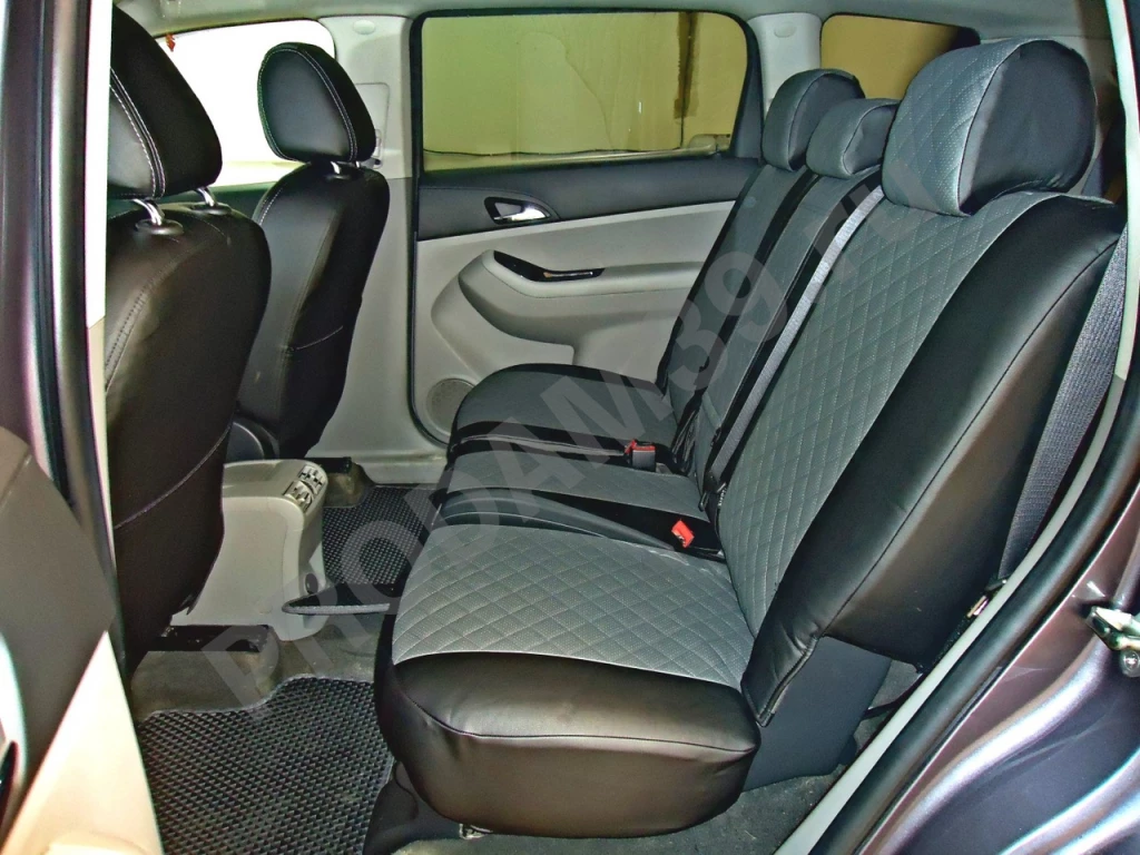 Чехлы Шевроле из экокожи РОМБ, разные цвета