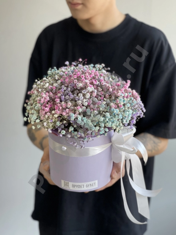 Гипсофила в шляпной коробке