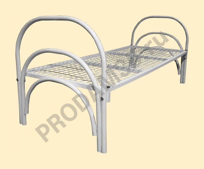 Кровати с металлической сеткой и спинками из ДСП