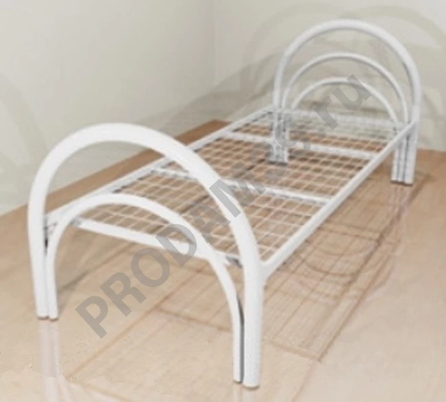 Кровати с металлической сеткой и спинками из ДСП