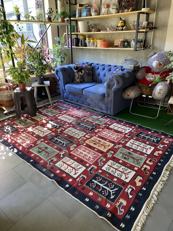 Ковер 160х250 см, натуральный хлопок