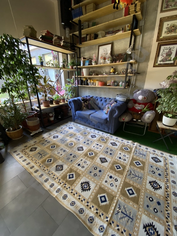 Ковер 160х250 см, натуральный хлопок