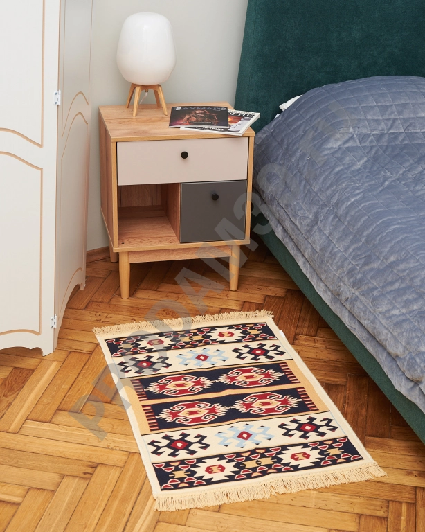 Ковер 60х90 см, натуральный хлопок