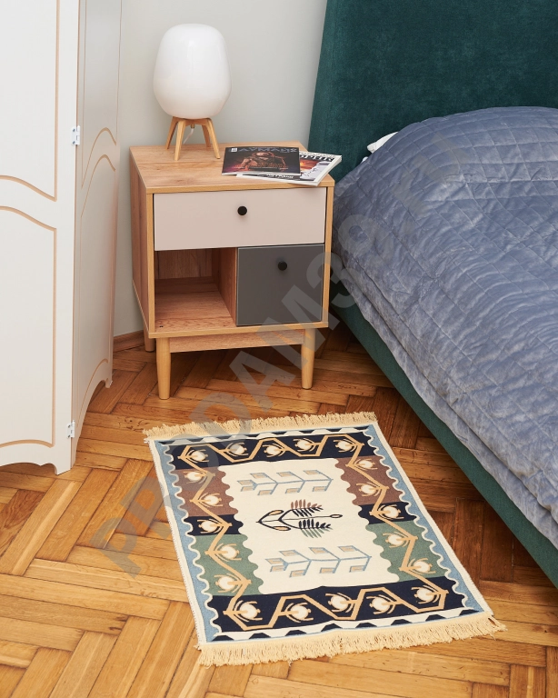 Ковер 60х90 см, натуральный хлопок