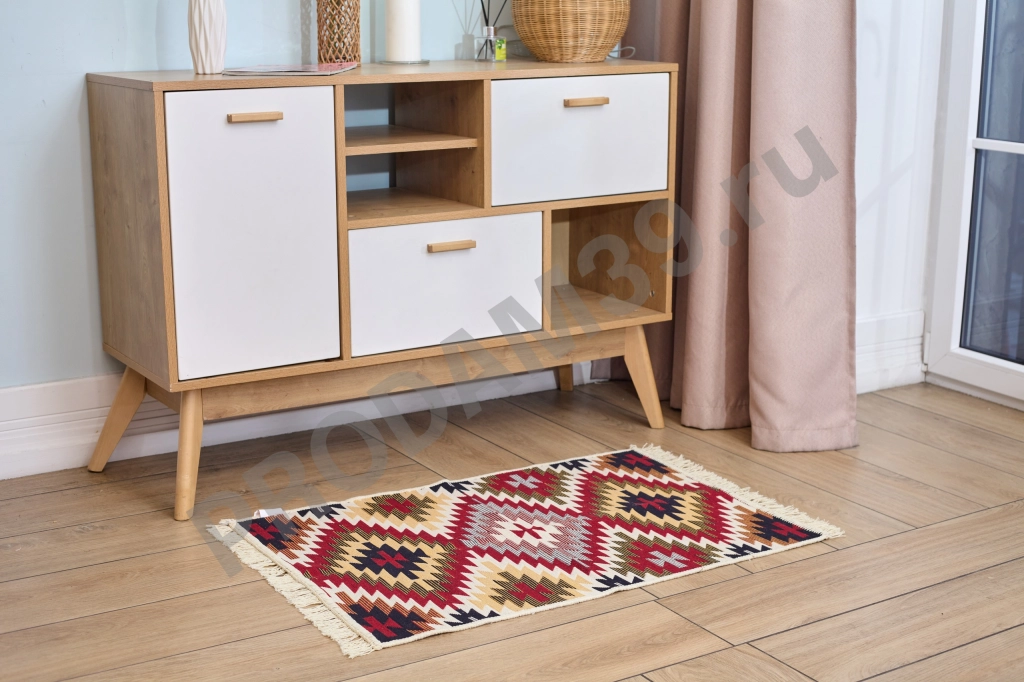 Ковер 60х90 см, натуральный хлопок