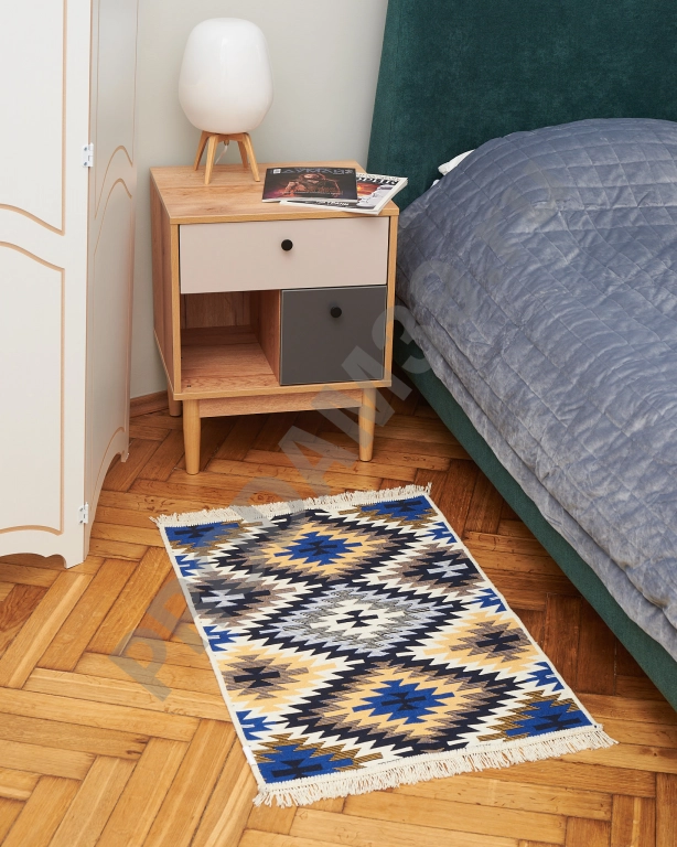 Ковер 60х90 см, натуральный хлопок