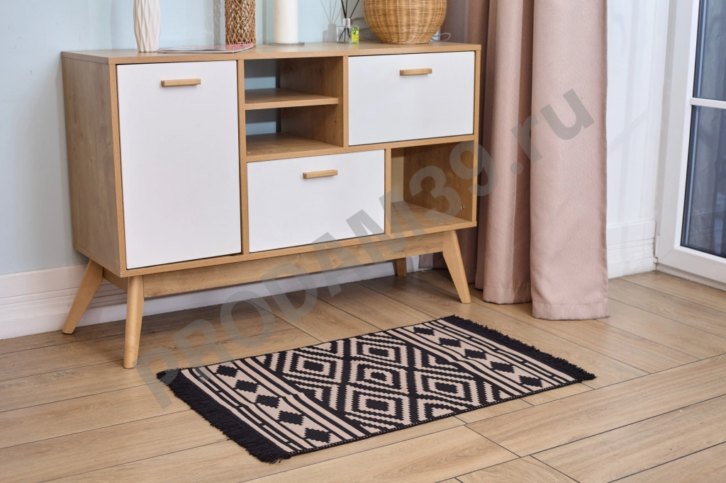 Ковер 60х90 см, натуральный хлопок