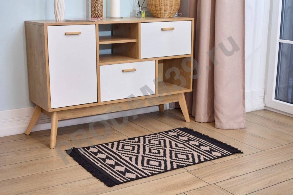 Ковер 60х90 см, натуральный хлопок