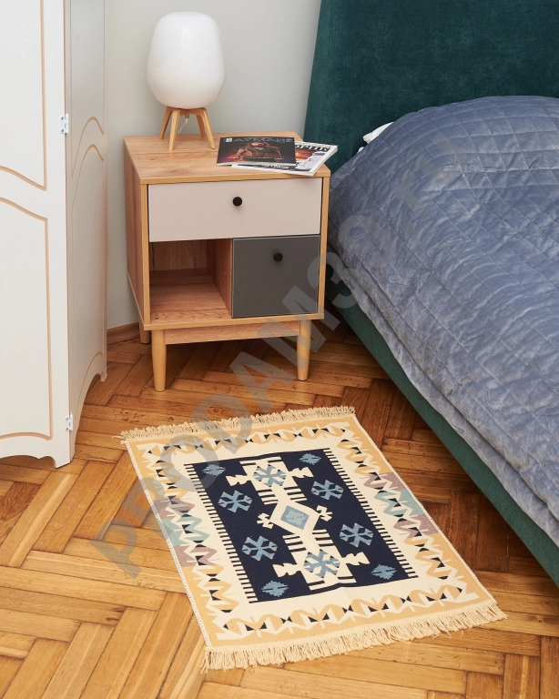 Ковер 60х90 см, натуральный хлопок