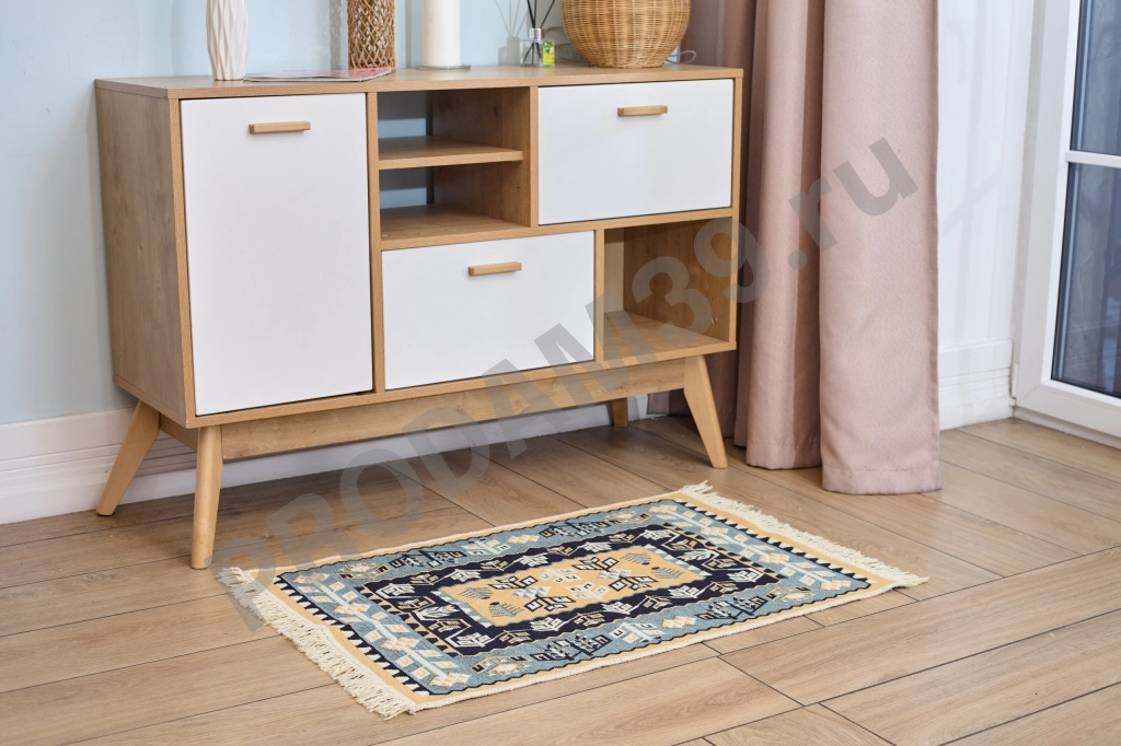 Ковер 60х90 см, натуральный хлопок