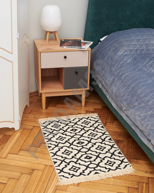 Ковер 60х90 см, натуральный хлопок