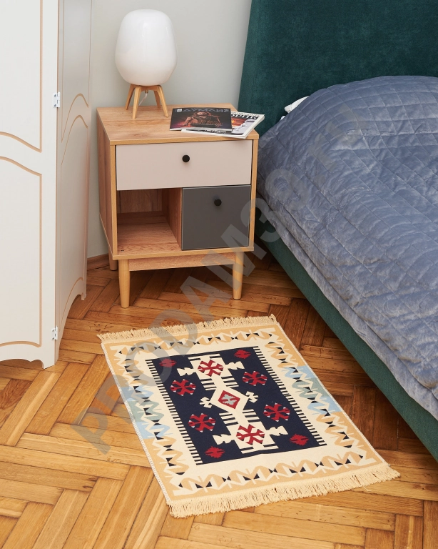 Ковер 60х90 см, натуральный хлопок