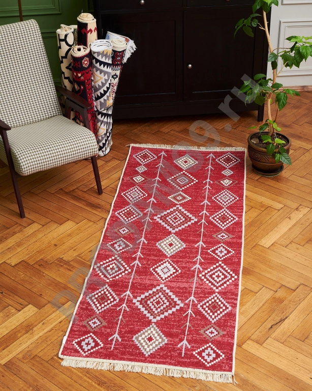 Ковер дорожка 80х200 см, натуральный хлопок