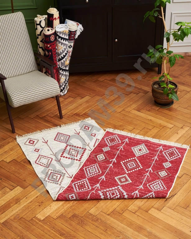 Ковер дорожка 80х200 см, натуральный хлопок