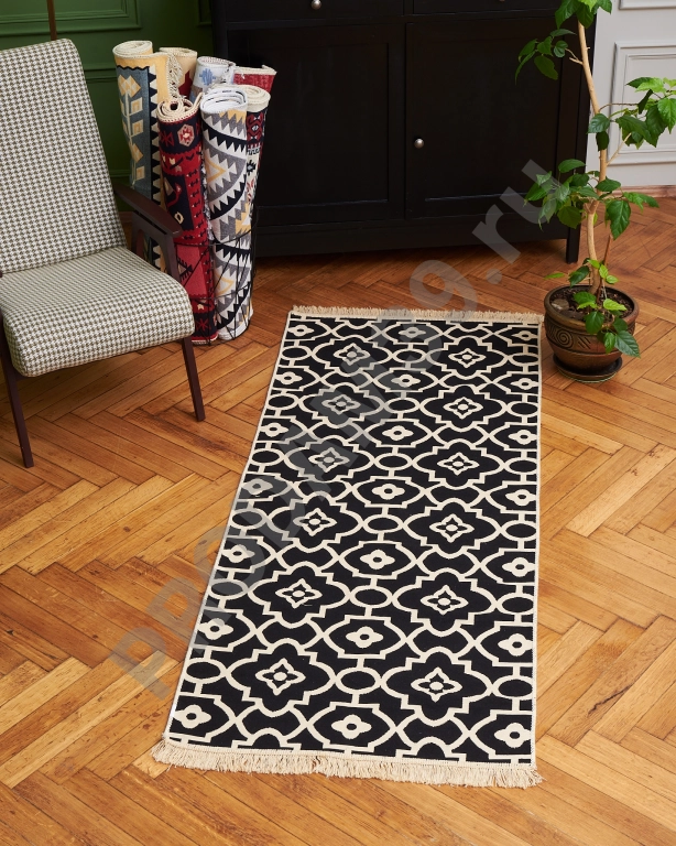 Ковер дорожка 80х200 см, натуральный хлопок