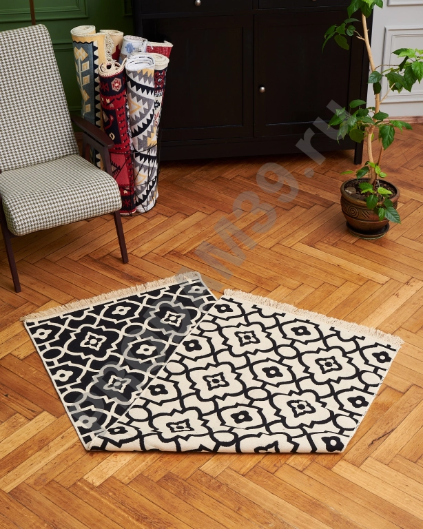 Ковер дорожка 80х200 см, натуральный хлопок