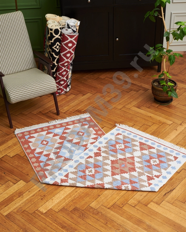 Ковер дорожка 80х200 см, натуральный хлопок