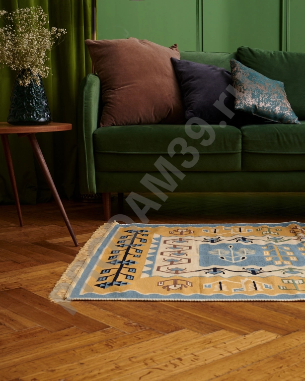 ковер 120х180 см, натуральный хлопок