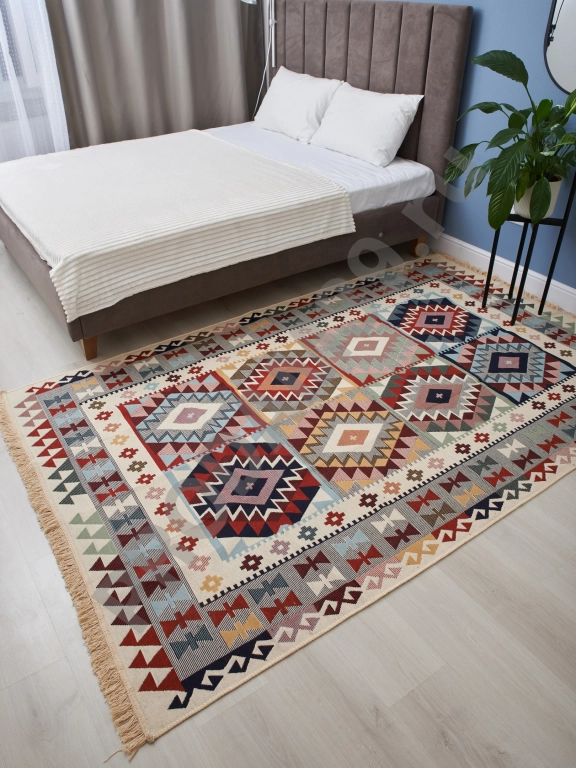 Ковер 160х250 см, натуральный хлопок