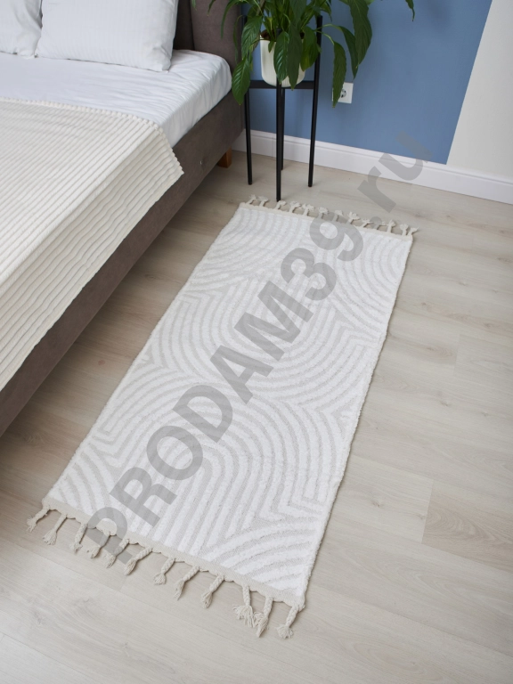 Ковер 80х150 см, натуральный хлопок