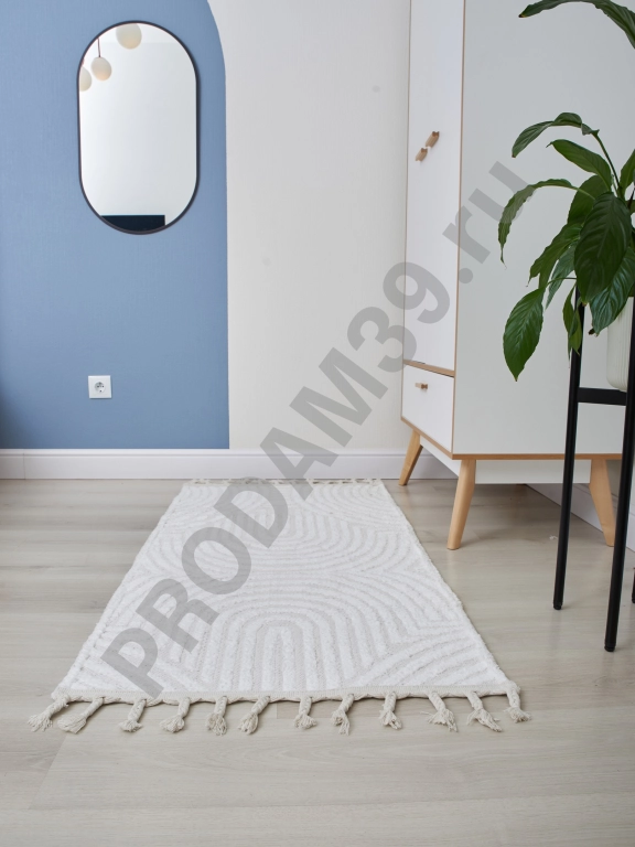 Ковер 80х150 см, натуральный хлопок